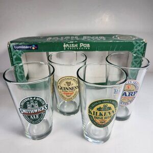 Luminarc Beer Glasses Irish Pub Collection Pub 16 oz. Each Set of 4 Barware